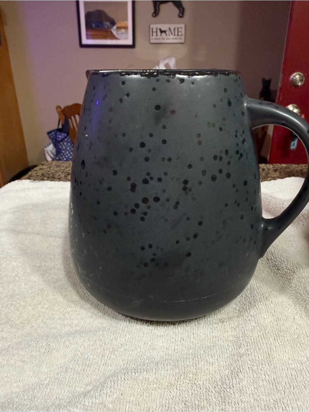 Stoneware Speckled Gray Ceramic Pitcher - Modern Home Art
